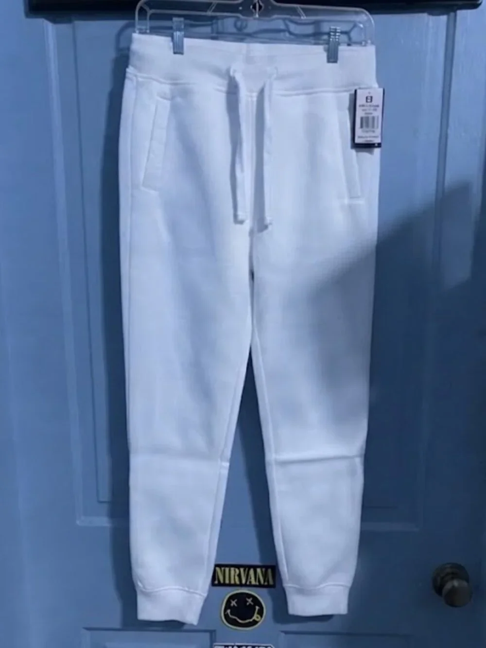 NWT Southpole Boys White Jogger Sweatpants L 14-16 Streetwear